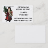 Cartes de visite démodés du père noël pour Père (Devant / Derrière)