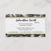 Cartes de visite d'empaillage de cerfs communs de (Dos)