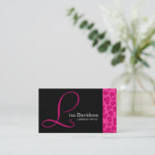 Cartes de visite d'empreinte de léopard (Debout devant)