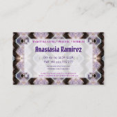 Cartes de visite d'énergie vive violette (Dos)