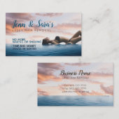 Cartes de visite d'enlèvement de cheveux de laser (Devant / Derrière)