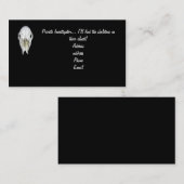 Cartes de visite d'enquêteurs privés (Devant / Derrière)