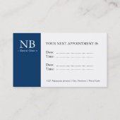 Cartes de visite dentaires (Dos)