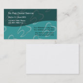 Cartes de visite dentaires (Devant / Derrière)