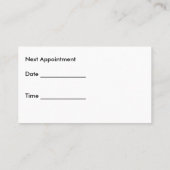 Cartes de visite dentaires (Dos)