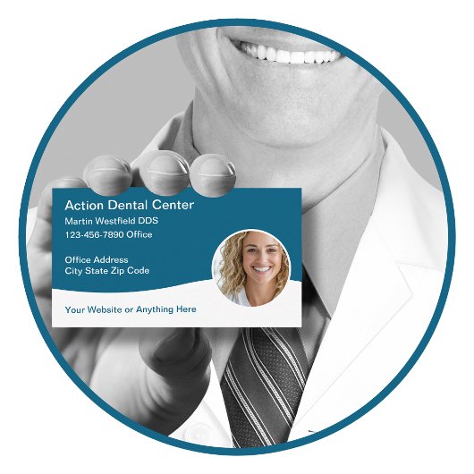 Cartes de visite dentaires de Smile moderne
