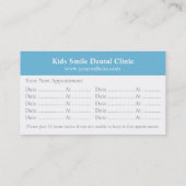 Cartes de visite dentaires dentifrice ToothBrush (Dos)