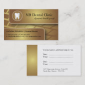 Cartes de visite dentaires/Général Dentist (Devant / Derrière)