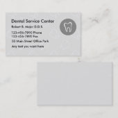 Cartes de visite dentaires nouveaux (Devant / Derrière)