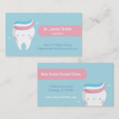 Cartes de visite dentaires pour dentifrice pour de (Devant / Derrière)