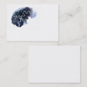 Cartes de visite denteux de lueur de la terre (Devant / Derrière)