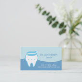 Cartes de visite dentiste dentifrice dent mignon b (Debout devant)