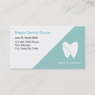 Cartes de visite dentiste modernes et lumineuses