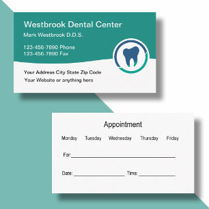 Cartes de visite Dentistes Avec Logo