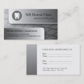 Cartes de visite dentistes / dentistes généraux (Devant / Derrière)