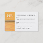 Cartes de visite dentistes / dentistes généraux (Dos)