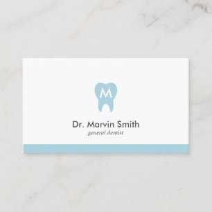 Cartes de visite dentistes Monogrammes Nomination 
