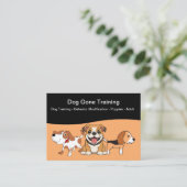 Cartes de visite D'Entraînement Chien Et Chiot (Debout devant)