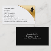 Cartes de visite d'entraîneur d'affaires (Devant / Derrière)