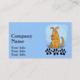 Cartes de visite d'entraîneur de chien