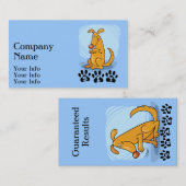 Cartes de visite d'entraîneur de chien (Devant / Derrière)