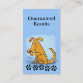 Cartes de visite d'entraîneur de chien (Dos)