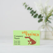 Cartes de visite d'entraîneur de chien (Debout devant)