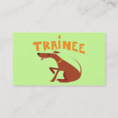 Cartes de visite d'entraîneur de chien (Dos)