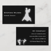 Cartes de visite d'entraîneur de danse (Devant / Derrière)