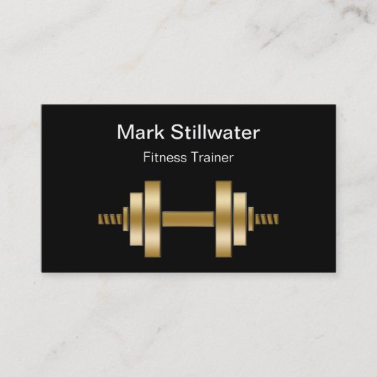 Cartes de visite d'entraîneur de forme physique (Devant)