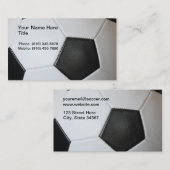 Cartes de visite d'entraîneur du football (Devant / Derrière)