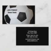 Cartes de visite d'entraîneur du football (Devant / Derrière)