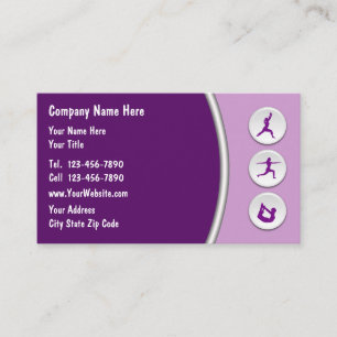 Cartes de visite d'entraîneur personnel