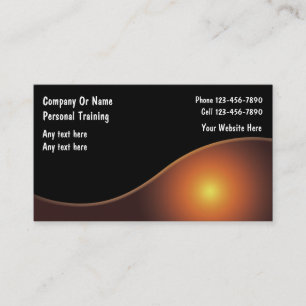 Cartes de visite d'entraîneur personnel