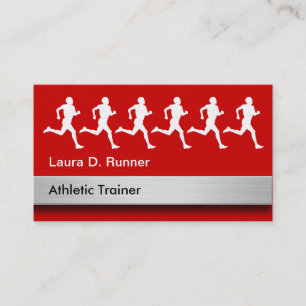 Cartes de visite d'entraîneur sportif