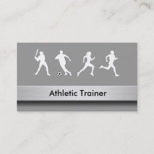 Cartes de visite d'entraîneur sportif