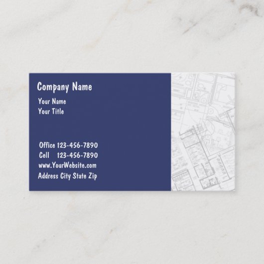 Cartes de visite d'entrepreneur (Devant)