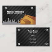 Cartes de visite d'entrepreneur de bâtiment (Devant / Derrière)