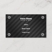 Cartes de visite d'entrepreneur de bâtiment (Dos)