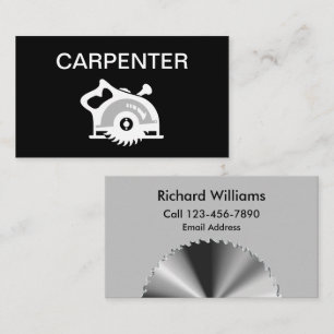 Cartes de visite d'entrepreneur en menuiserie Cool