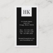 Cartes de visite d'entreprise (Dos)