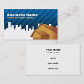 Cartes de visite d'entreprise de gestion de (Devant / Derrière)