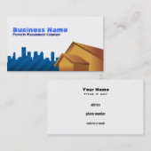 Cartes de visite d'entreprise de gestion de (Devant / Derrière)