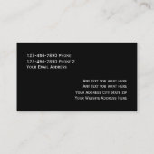 Cartes de visite d'entreprise de liaison (Dos)