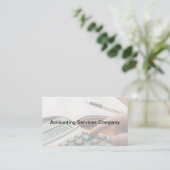 Cartes de visite d'entreprise pour comptable CPA m (Debout devant)