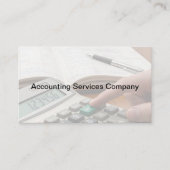 Cartes de visite d'entreprise pour comptable CPA m (Devant)