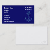 Cartes de visite d'entretien de bateau (Devant / Derrière)