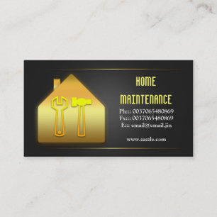 cartes de visite d'entretien de maison
