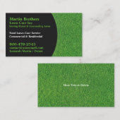 Cartes de visite d'entretien de pelouse (Devant / Derrière)