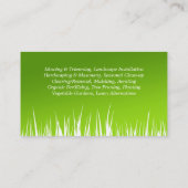 Cartes de visite d'entretien de pelouse (Dos)